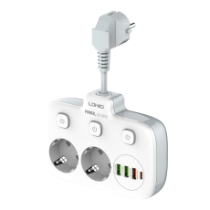 Купити Мережевий Подовжувач LDNIO SE2435 3USB-A / 1USB-C / 2-Sockets QC/PD20W Купити Мережевий Подовжувач LDNIO SE2435 3USB-A / 1USB-C / 2-Sockets QC/PD20W