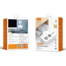 Купити Мережевий Подовжувач LDNIO SE2435 3USB-A / 1USB-C / 2-Sockets QC/PD20W Купити Мережевий Подовжувач LDNIO SE2435 3USB-A / 1USB-C / 2-Sockets QC/PD20W