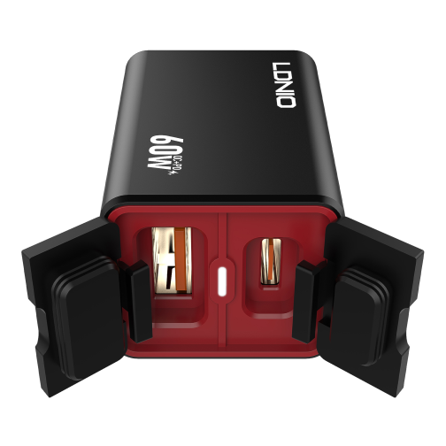 Мото Інвертор LDNIO C108 1USB/1USB-C 60W+Type-C to Type-C превью 3