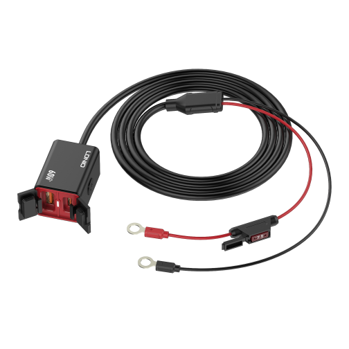 Мото Інвертор LDNIO C108 1USB/1USB-C 60W+Type-C to Type-C превью 7