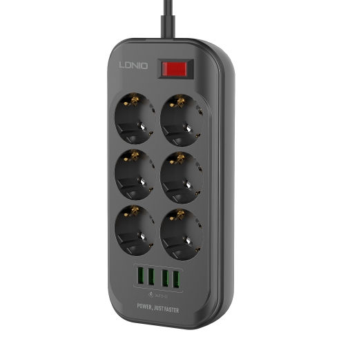 Купить Сетевой Удлинитель LDNIO SE6403 4USB-A / 6-Sockets 2m, 6