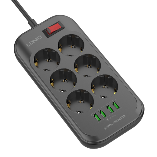Мережевий Подовжувач LDNIO SE6403 4USB-A / 6-Sockets 2m превью 9