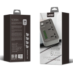 Купити Мережевий Подовжувач LDNIO SC3604 6USB-A / 3 Sockets 2m, 2