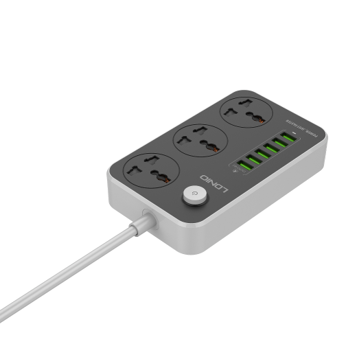 Мережевий Подовжувач LDNIO SC3604 6USB-A / 3 Sockets 2m превью 4