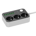 Купити Мережевий Подовжувач LDNIO SE3631 6USB 3.4A / 3 Socket, 3