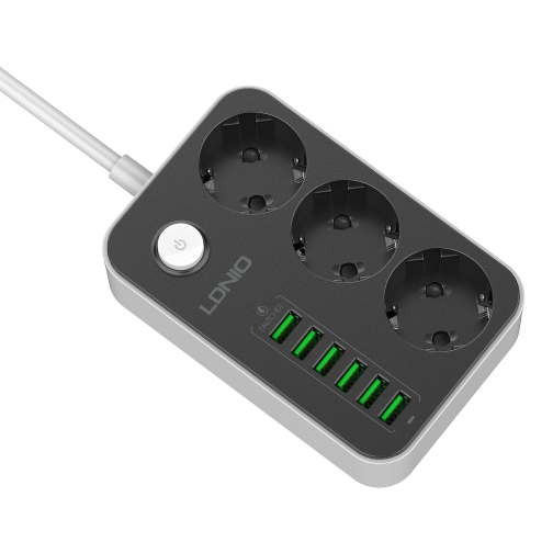 Мережевий Подовжувач LDNIO SE3631 6USB 3.4A / 3 Socket превью 4