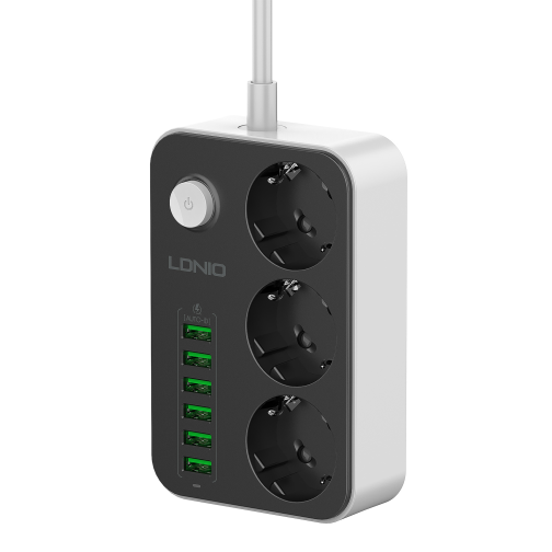 Мережевий Подовжувач LDNIO SE3631 6USB 3.4A / 3 Socket превью 6