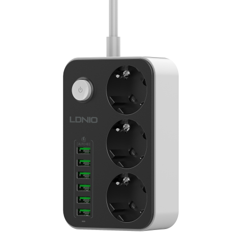 Мережевий Подовжувач LDNIO SE3631 6USB 3.4A / 3 Socket превью 8