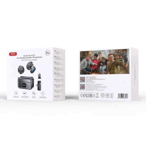 Купити Мікрофон Петличний Бездротовий XO MC12 Twin Type-C+IP