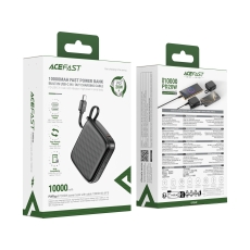 Купити Універсальна Мобільна Батарея Power Bank AceFast M15 PD20W with cable Type-C, 10000mAh