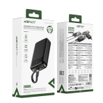 Купить Power Bank AceFast M14 PD22.5W with cable Type-C, 20000mAh, 2