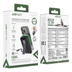 Купить Power Bank AceFast M24 PD22.5W magnetic wireless charging, with cable Type-C, 10000mAh, 2