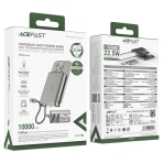 Купити Універсальна Мобільна Батарея Power Bank AceFast M18 PD20W magnetic wireless charging, with cable Type-C, 10000mAh, 2