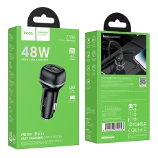 Купити Автомобільний Зарядний Пристрій Hoco Z58A 1USB-A QC18W/1USB-C PD30W Total 48W Купити Автомобільний Зарядний Пристрій Hoco Z58A 1USB-A QC18W/1USB-C PD30W Total 48W