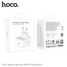 Купити Мережевий Зарядний Пристрій Hoco C161A 1USB-C PD3.2 40W/60W Купити Мережевий Зарядний Пристрій Hoco C161A 1USB-C PD3.2 40W/60W