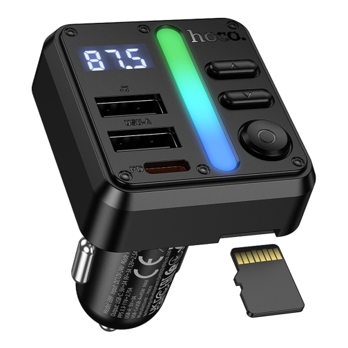 Купити FM-трансмітер Hoco E89 USB-C PD30W+USB 15W/TF/BT5.4 Total 45W, 3