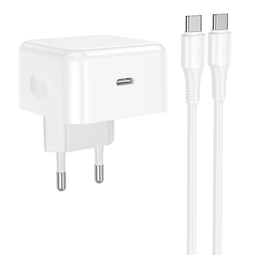 Купить Сетевое Зарядное Устройство Hoco C161A 1USB-C PD3.2 40W/60W+Type-C to Type-C