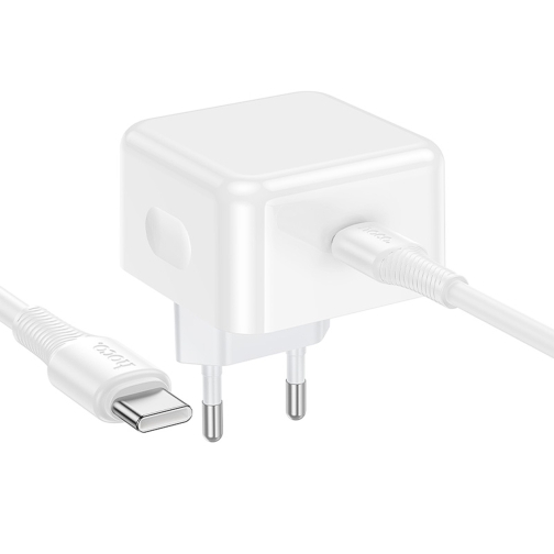 Купить Сетевое Зарядное Устройство Hoco C161A 1USB-C PD3.2 40W/60W+Type-C to Type-C, 2