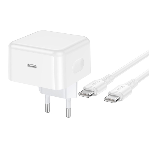 Купить Сетевое Зарядное Устройство Hoco C161A 1USB-C PD3.2 40W/60W+Type-C to Type-C, 3