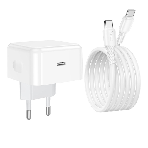 Купить Сетевое Зарядное Устройство Hoco C161A 1USB-C PD3.2 40W/60W+Type-C to Type-C, 6