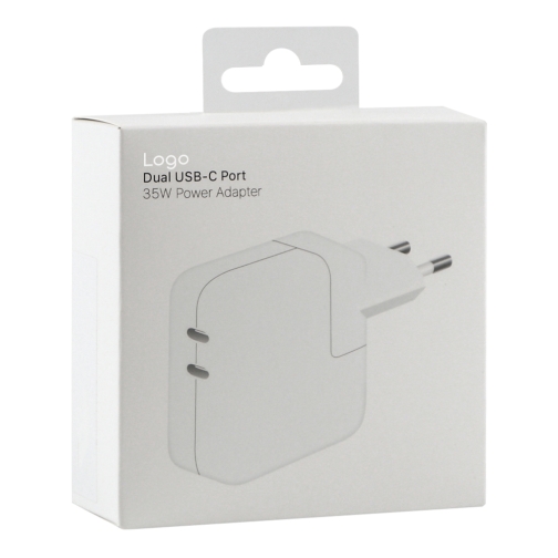 Купити Мережевий Зарядний Пристрій For IP 2USB-C PD25W+PD25W Total 50W 1:1, 2