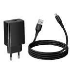 Купити Мережевий Зарядний Пристрій Hoco CS92A 1USB QC 18W+USB to Micro, 7