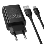 Купити Мережевий Зарядний Пристрій Hoco CS92A 1USB QC 18W+USB to Type-C, 5