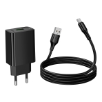 Купити Мережевий Зарядний Пристрій Hoco CS92A 1USB QC 18W+USB to Type-C, 6