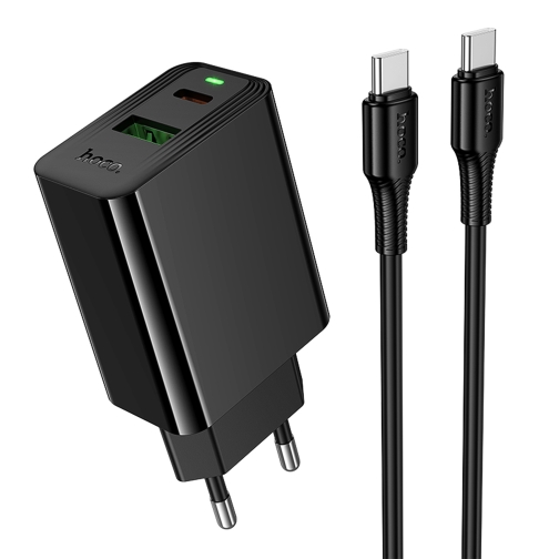 Купити Мережевий Зарядний Пристрій Hoco CS94A 1USB-C/1USB PD/QC 20W+Type-C to Type-C