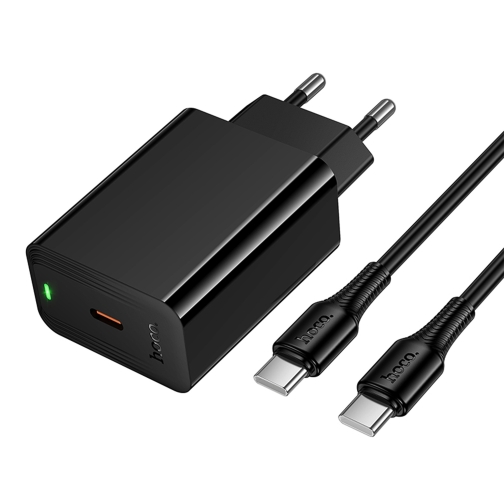 Купить Сетевое Зарядное Устройство Hoco CS93A 1USB-C PD/QC 20W+Type-C to Type-C, 3