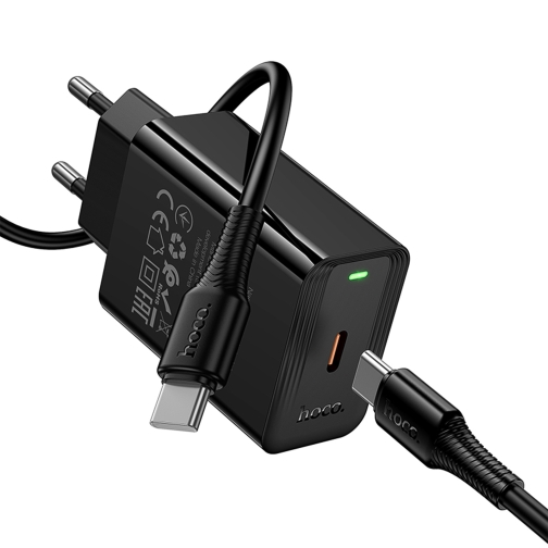 Купить Сетевое Зарядное Устройство Hoco CS93A 1USB-C PD/QC 20W+Type-C to Type-C, 5