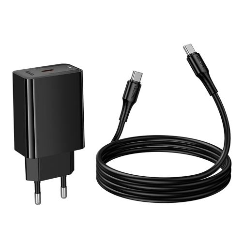 Купить Сетевое Зарядное Устройство Hoco CS93A 1USB-C PD/QC 20W+Type-C to Type-C, 7