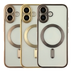 Купить Чехол TPU Metallic Chrome Full Camera with Magsafe для iPhone 17 Мятая упаковка