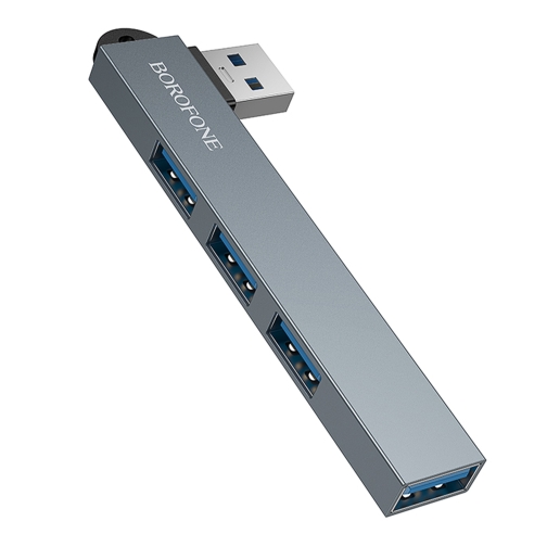 Купити Хаб USB Borofone FH1 4-in-1 (USB to USB2.0*3+USB3.0)