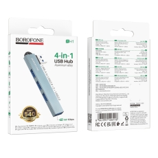 Купить USB Hub Borofone FH1 4-in-1 (USB to USB2.0*3+USB3.0) Купить USB Hub Borofone FH1 4-in-1 (USB to USB2.0*3+USB3.0)