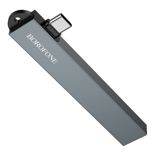Купить USB Hub Borofone FH1A 4-in-1 (Type-C to USB2.0*3+USB3.0), 4