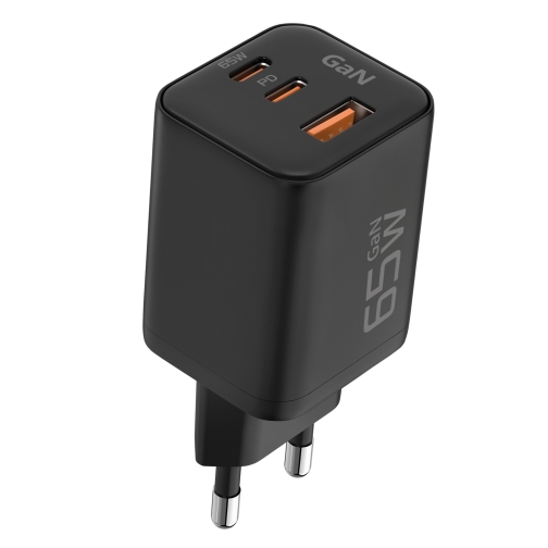 Купити Мережевий Зарядний Пристрій Ridea RW-GaN65PM2CA Prime Max 2Type-C+1USB PD&QC 65W, 7