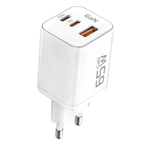 Купити Мережевий Зарядний Пристрій Ridea RW-GaN65PM2CA Prime Max 2Type-C+1USB PD&QC 65W, 8