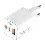 Купити Мережевий Зарядний Пристрій Ridea RW-GaN65PM2CA Prime Max 2Type-C+1USB PD&QC 65W, 9