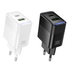 Купити Сетевое Зарядное Устройство Hoco CS112A 1USB/1USB-C QC/PD 30W