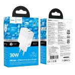 Купить Сетевое Зарядное Устройство Hoco CS112A 1USB/1USB-C QC/PD 30W, 3