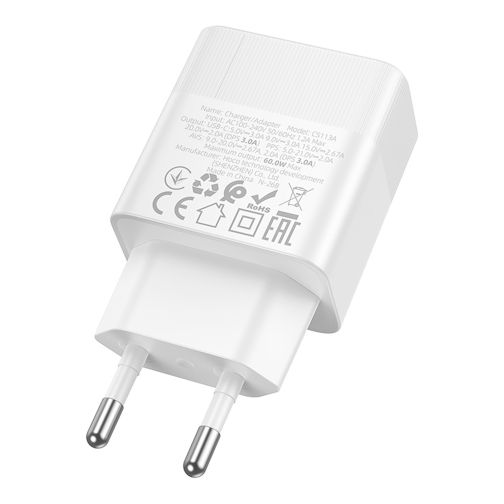 Купити Мережевий Зарядний Пристрій Hoco CS113A 1USB-C PD3.2 40W/60W, 4