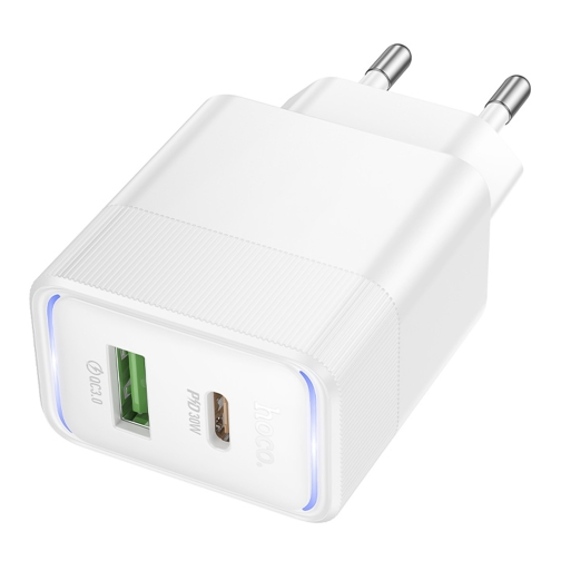 Купить Сетевое Зарядное Устройство Hoco CS112A 1USB/1USB-C QC/PD 30W, 5