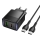 Купити Сетевое Зарядное Устройство Hoco CS112A 1USB/1USB-C QC/PD 30W+Type-C to Type-C Чорний