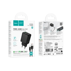 Купити Мережевий Зарядний Пристрій Hoco C157A 1USB-C/1USB Multi-Protocol 30W+USB to Type-C Купити Мережевий Зарядний Пристрій Hoco C157A 1USB-C/1USB Multi-Protocol 30W+USB to Type-C