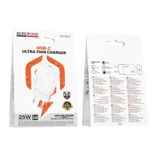 Купить Сетевое Зарядное Устройство Borofone BAS92A 1USB-C PD/QC 25W GAN Купить Сетевое Зарядное Устройство Borofone BAS92A 1USB-C PD/QC 25W GAN
