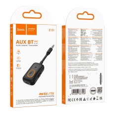 Купити FM-трансмітер Hoco E151 AUX RX/TX/Bluetooth 5.4/Battery 150mAh Купити FM-трансмітер Hoco E151 AUX RX/TX/Bluetooth 5.4/Battery 150mAh