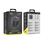 Купити Мережевий Зарядний Пристрій Yoki YK-GaN45T2CB TurboGaN 2 Type-C PD&QC 45W, 3
