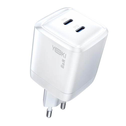 Купити Мережевий Зарядний Пристрій Yoki YK-GaN45T2CB TurboGaN 2 Type-C PD&QC 45W, 4