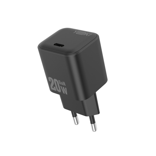 Купити Мережевий Зарядний Пристрій Yoki CubeGaN YK-GaN20CC Type-C PD&QC 20W, 7